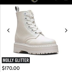Dr. Martens Molly Glitter Platform boots Worn Once